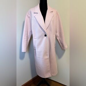 Streetwear Society Light Pink Single-Button Coat